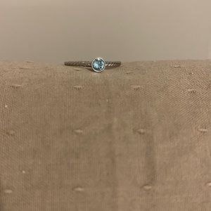 Touchstone Crystal by Swarovski March Birthstone Ring, Size 8